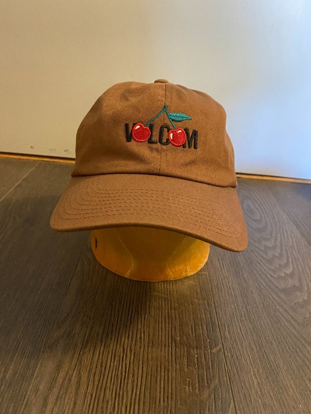 VOLCOM SKATE ADJUSTABLE HAT CHERRIES LIGHTNING BOLT EMBROIDERED